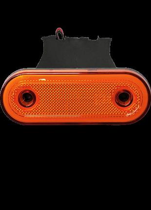 Ліхтар габарит боковий жовтий з кронштейномled 26diod neon led 12-24 v