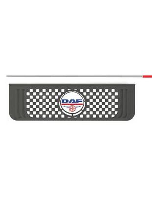 Бризговик з написом daf 650x190mm чорний випуклий 3d logo 1шт