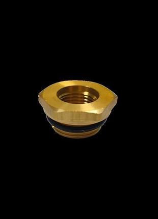 Фітінг перехідник латунь m16x1.5mm різьба зовнішня m12x1.5mm різьба внутрішня
