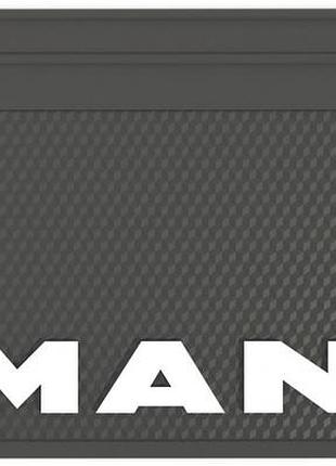 Бризговик з написом man 650x400mm чорний випуклий 3d 1шт