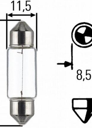 Лампа освітлення 24v c5w sv8.5 l36mm