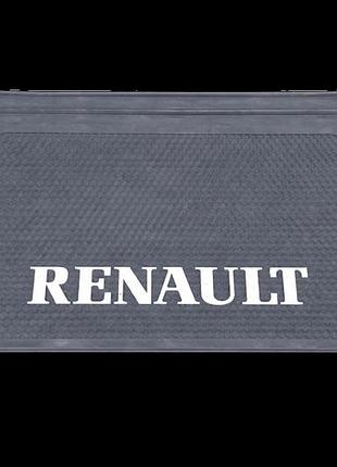 Бризговик з написом renault 650x400mm чорний випуклий 3d 1шт