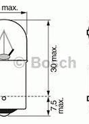 Лампа освітлення 24v r10w ba15s