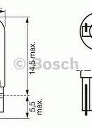 Лампа освітлення 24v w1,2w w2x4,6d безцокольна панель приладів
