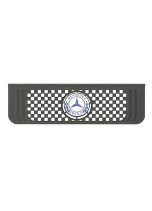 Бризговик з написом mercedes 650x190mm чорний випуклий 3d logo 1 шт
