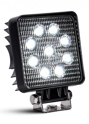 Фара робоча 128x108 led на 9 діодів алюмінієвий корпус 12-24v