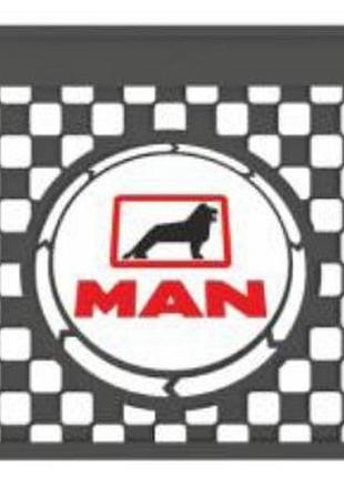 Бризговик з написом man 650x360mm чорний випуклий logo 3d 1шт