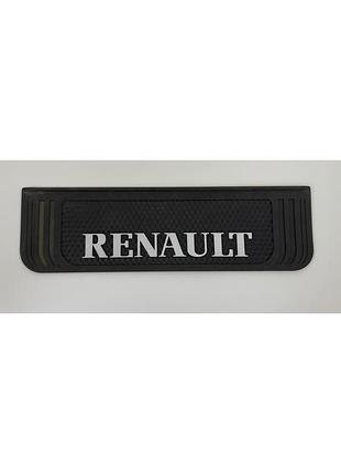 Бризговик з написом renault 650x190mm чорний випуклий 3d 1шт