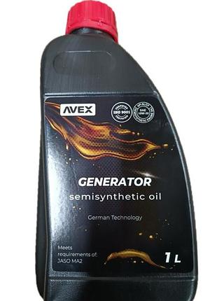 Олива напівсинтетична 10w30 4t generator s synth 5l (генератори бензин дізель) avex api sl/sf