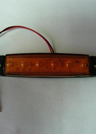 Ліхтар боковий led 6 діод жовтий bpp24y