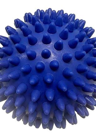 М'яч масажний ms 2096-2(dark-blue) розмір 7,5 см, чорно-синій