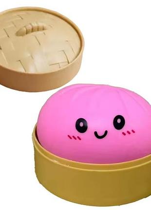 Антистресс dumpling (10 см) сквиш пельмень игрушка сюрприз, 1 шт