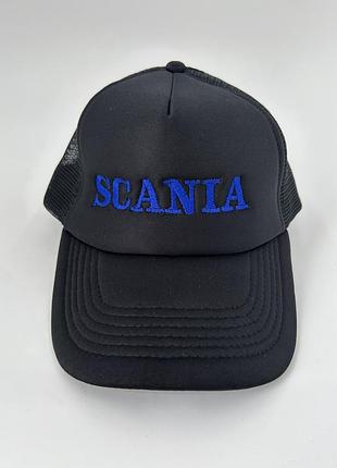 Кепка (бейс) з логотипом scania літо чорна