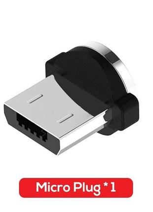 Магнітний круглий конектор micro usb topk для кутового кабеля