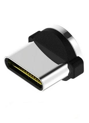 Магнітний круглий конектор type c usb topk для кутового кабеля