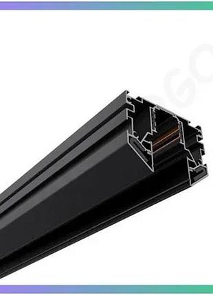 Магнитный трековый шинопровод oledim ol35 48v для натяжного потолка гарпун черный 3м sku_7771552