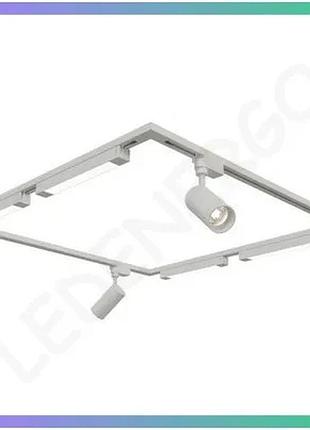 Комплект трекового освещения oledim set-21q 1x2+4 белый система 220v для равномерного освещения светил sku_7771758