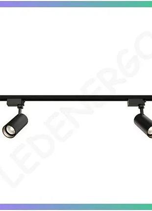 Комплект трекового освітлення oledim set-3 1x2 чорний світильник з led модулями для дому та офісу sku_7771697