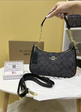 Жіноча сумка coach багет, сумка коач, кросбоді, сумка на плече, сумка через плече 3535