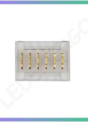 Коннектор для led ленты smd rgbw 12мм прямой соединитель для светодиодной ленты 1м sku_7771438