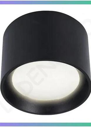 Накладной точечный светильник oledim ts36b alu gx53 ip54 черный для кухни и ванной освещение для интер sku_7771625