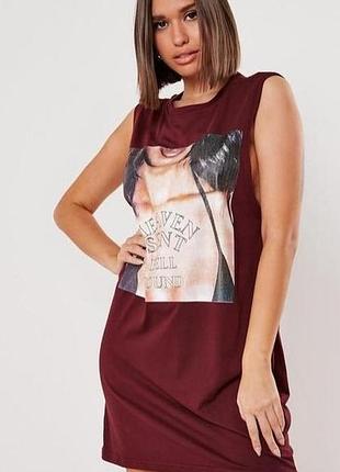 Missguided. товар из англии. платье с пафосным рисунком.