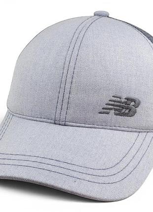 Nb бейсболка-кепка 6-клинка мужская коттоновая с сеткой flex fit, закрытый затылок на резинке, серая, размер 56-58, летняя