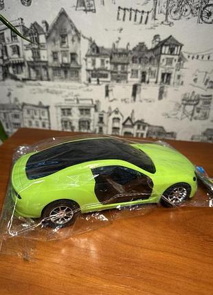 Іграшкова спортивна машина «sport car» інерційна пластикова, яскраво-зелена
