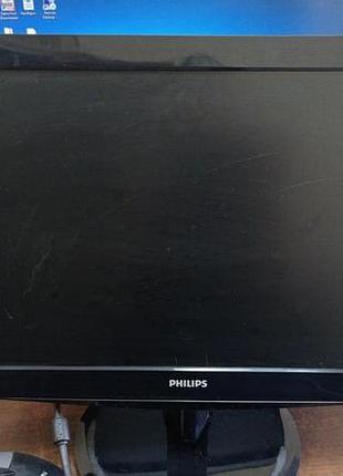 Монітор 18.5" philips 196v3l led б/в (vga / dvi)