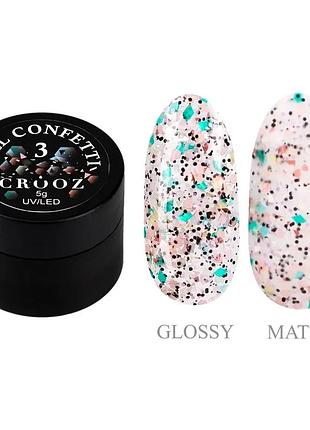 Гель для дизайну confetti gel №03 5 г, шт