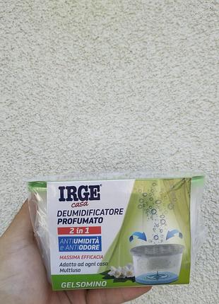 Поглинач вологи irge casa 2in1 gelsomino 400 мл з ароматом жасмину, проти цвілі та запахів