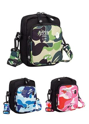 Сумка месенджер bape сумка через плече a bathing ape