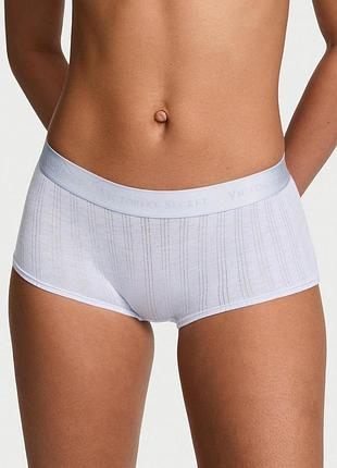 Женские трусики victoria's secret (279895598434) sosofttm modal ultra-fine logo boyshort l голубые