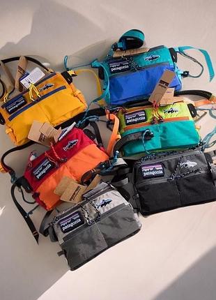Сумка patagonia через плече компактна та зручна 15×22 синя