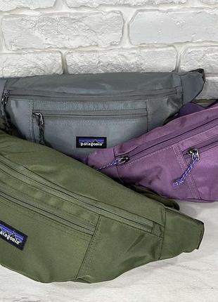 Сумка бананка patagonia сірий