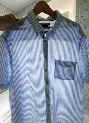 Рубашка лен cristian berg. 6