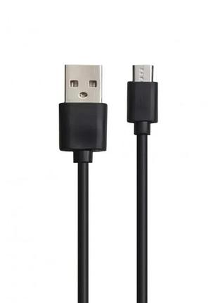 Кабель usb-microusb 30см \ чорний