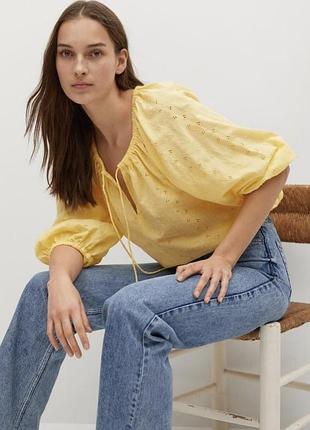Блуза прошва от mango