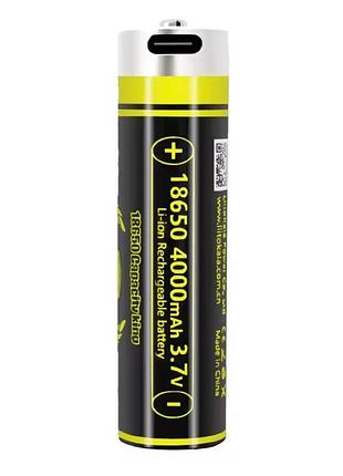 Акумулятор li-ion litokala 4000 mah (з зарядкою type-c і функцією power bank)