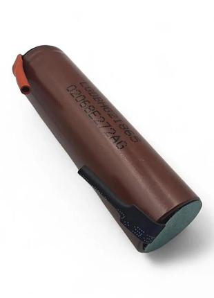 Акумулятор 18650 2000 mah li-ion (для паяння) / коричневий