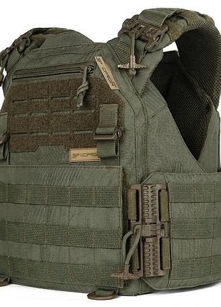 Плитоноска жіноча warmor gen.3 fl specprom (for ladies). без підсумків. зі швидким боковим та верхнім скиданням (без плит). олива