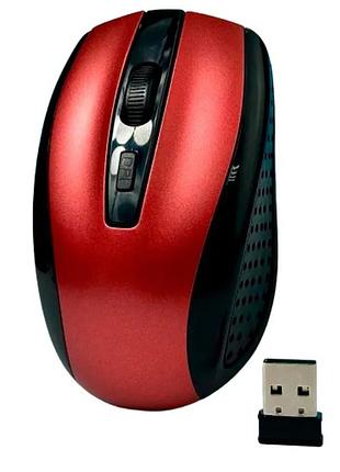 Бездротова мишка wireless mouse g-109 / комп'ютерна мишка бездротова 2.4ghz / чорний-червона