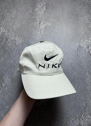 80х vintage винтажная кепка nike найк y2k big swoosh logo one size