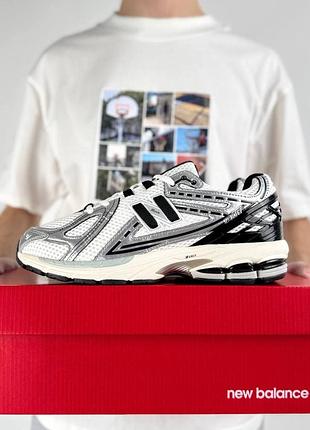 New balance 1906r white metallic black