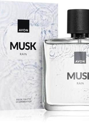 Туалетная водаavon musk rain 75 мл мужская