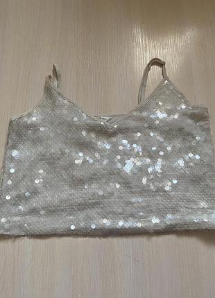 Майка в паєтки missselfridge
