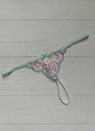 Сексуальные трусики с жемчугом victoria's secret оригинал