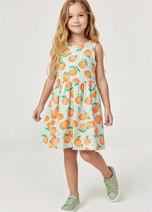 6-8 сарафан плаття в апельсини h&m