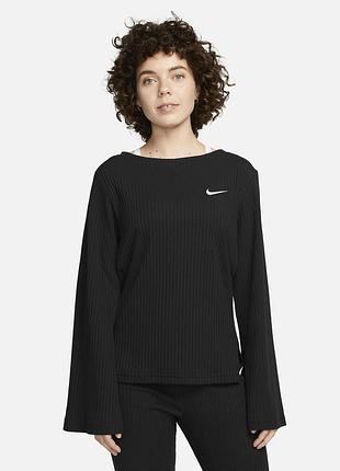 Оригінал! сша! жіночий довгий топ nike sportswear ribbed jersey long-sleeve top dv7866-010 кофта новий стан