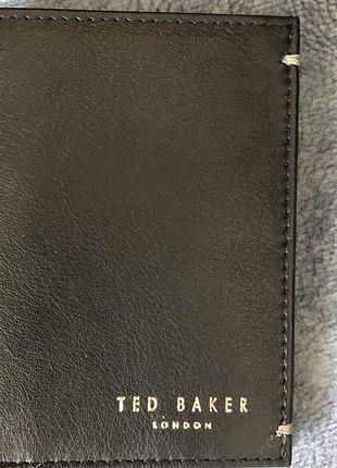 Шкіряний кардхолдер ted baker london • оригінал • компактний гаманець / візитниця